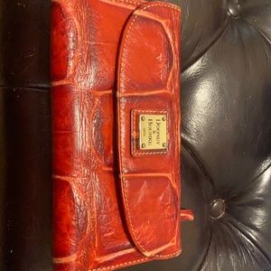 Dooney and Bourne red leather wallet